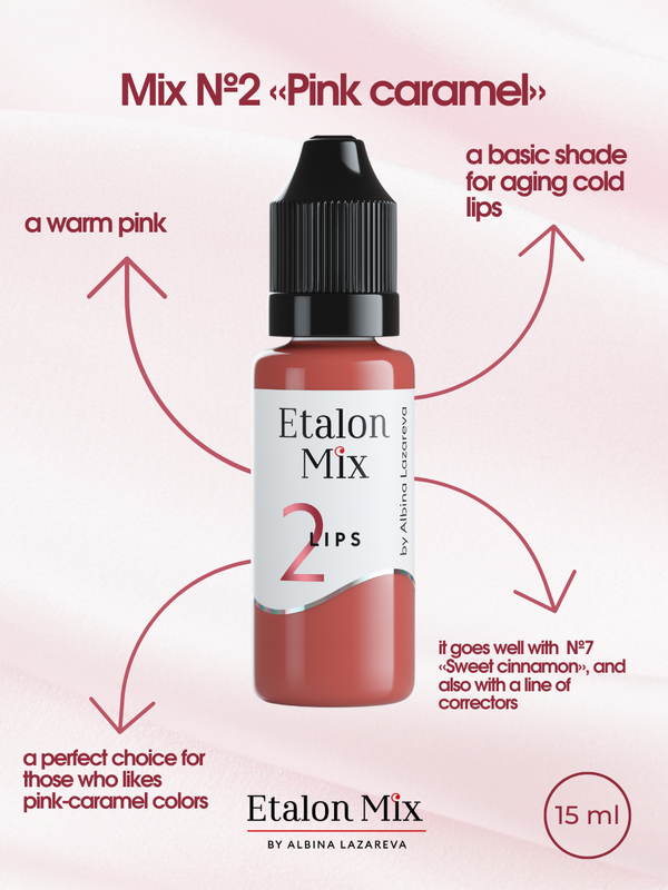 etalon mix lip pigment pmu nummer 2