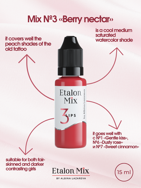 etalon mix pmu pigmenten lip nummer 3